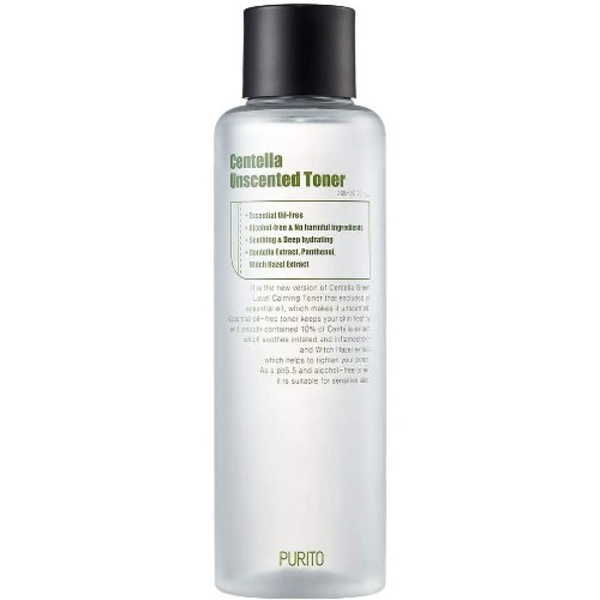 Тонер успокаивающий Purito Centella Unscented Toner с центелой азиатской без эфирных масел 200 мл