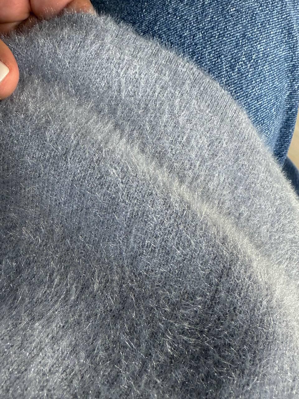 Светр жіночий Fancy Matinee 5977 ангора базовий OS Сірий (5036) - фото 5 Светр жіночий Fancy Matinee 5977 ангора базовий OS Сірий (5036) - фото 5