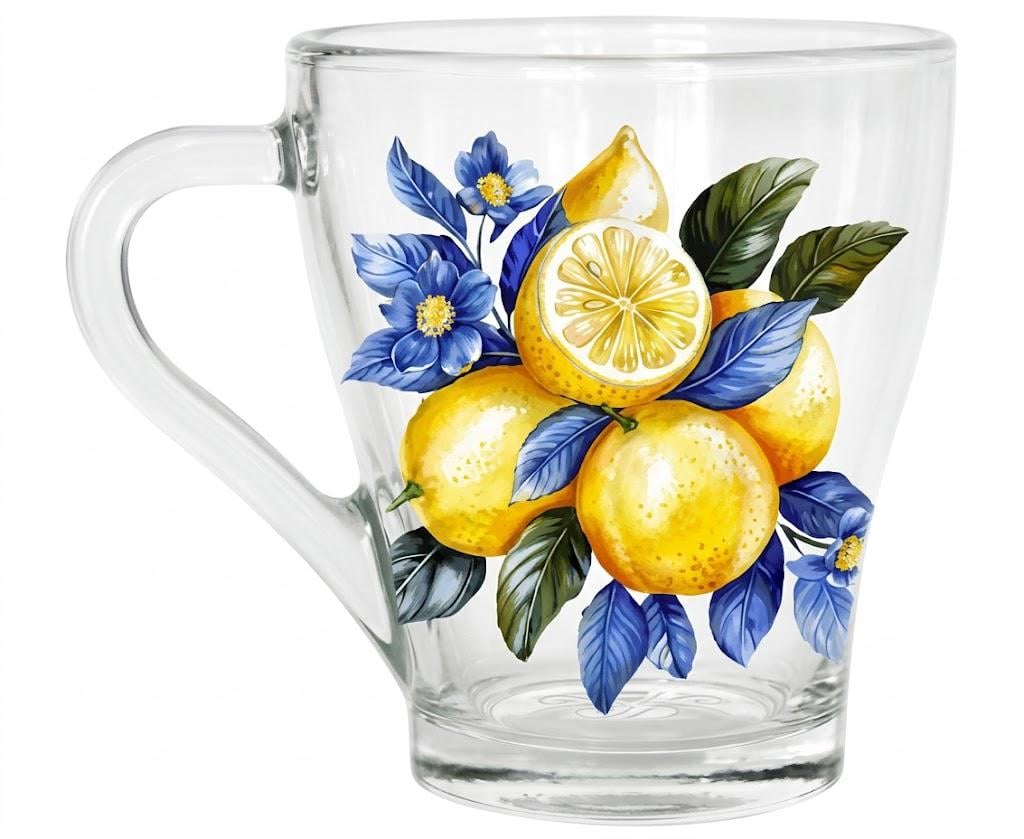 Чашка GalleryGlass Mediterranean lemon стеклянная 280 мл (95006469)