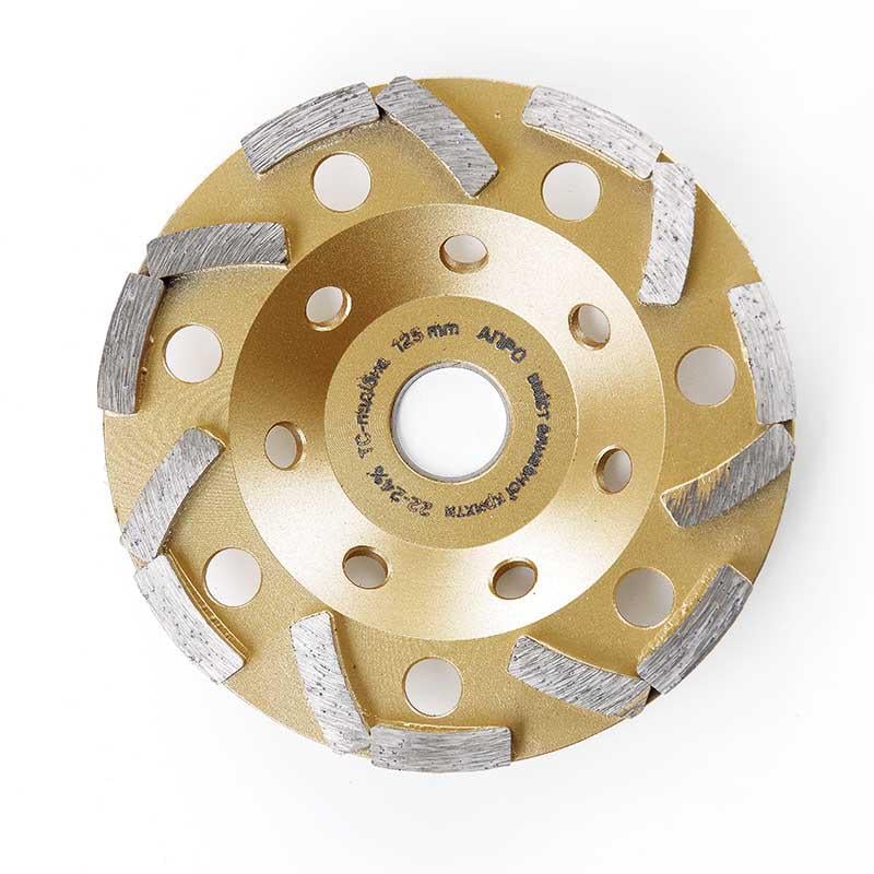 Чаша алмазна шліфувальна Apro 125 мм 22-24% ТС-образна (830540)