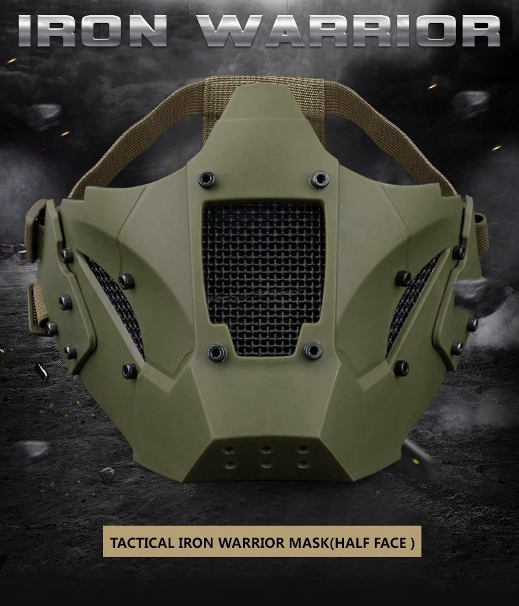 Маска Iron Warrior з кріпленням до шолома Airsoft Зелений (MK001014) - фото 10