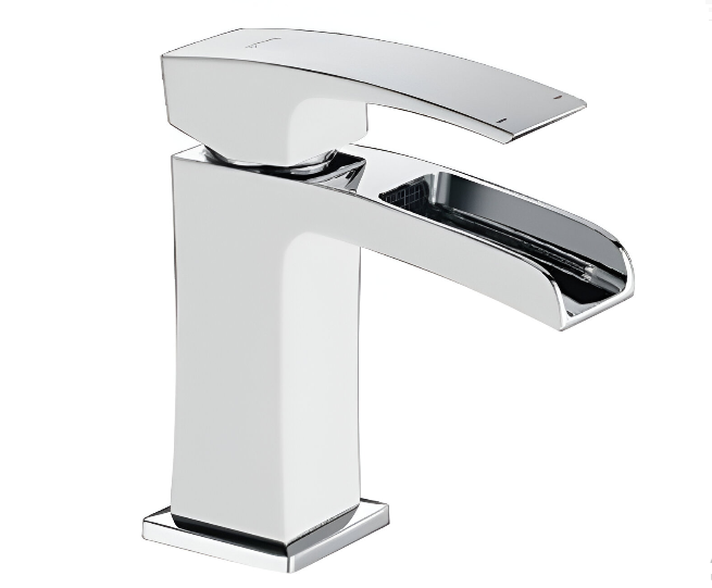 Смеситель для умывальника KOER KB-14007-04 водопад Хром/белый (KR5155)