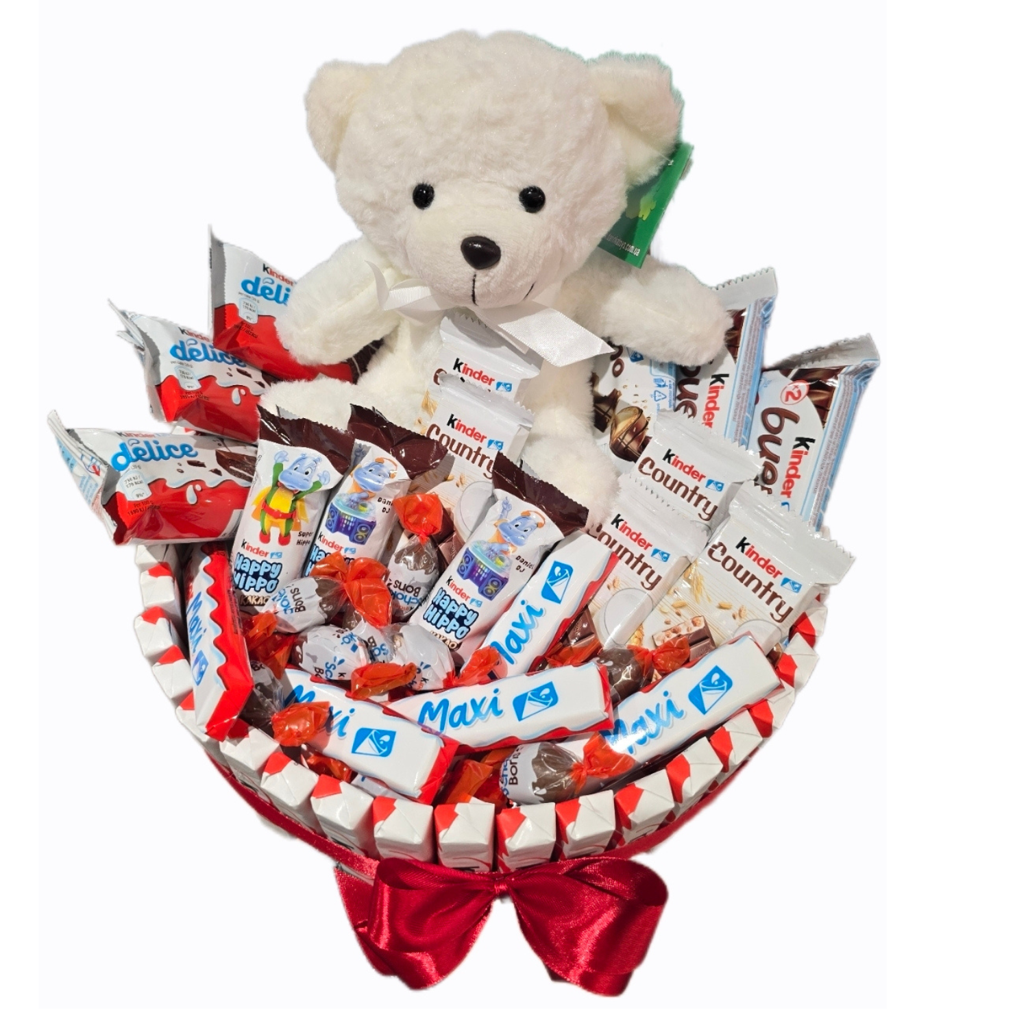 Композиція з Kinder та іграшкою для дитини