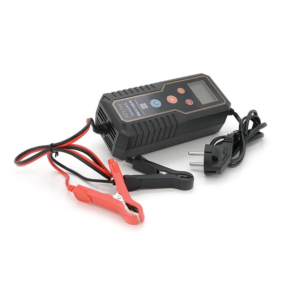 Зарядний пристрій автоматичний для акумулятора 6V/12V BLM-B02100-240V 15A LCD клеми AGM/GEL/Lead (27386)