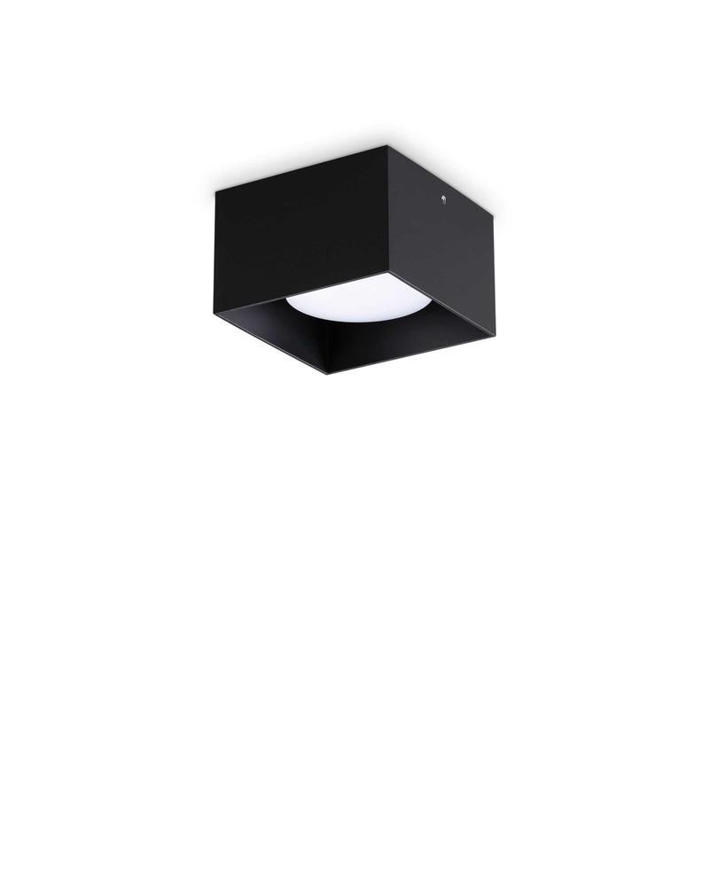 Точечный светильник Ideal Lux 317496 Spike pl1 square GX53 1x15 W IP20 Bk (317496-Ideal) - фото 1