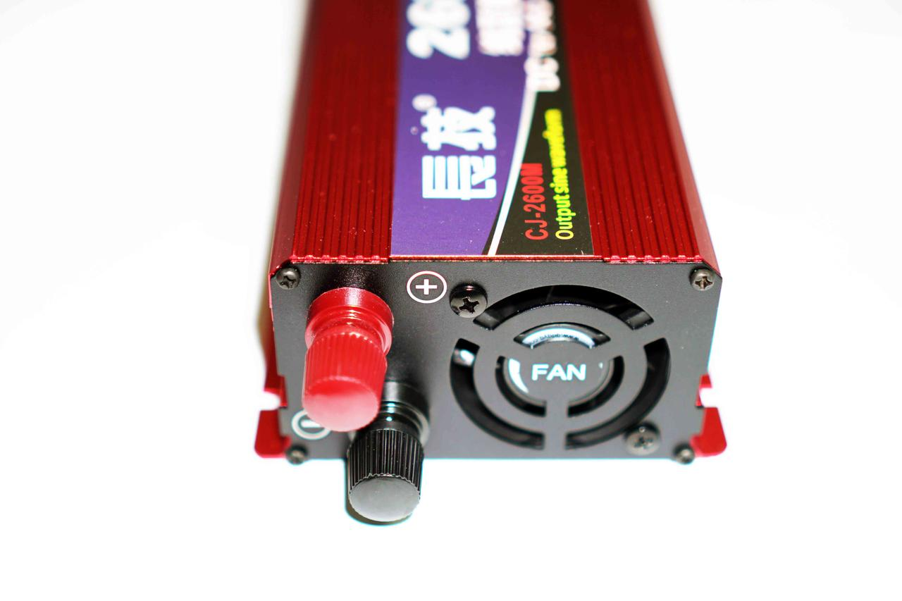 Преобразователь напряжения CHANGI CJ-3530Q5612 с чистой синусоидой 2600 Вт (12279794) - фото 3