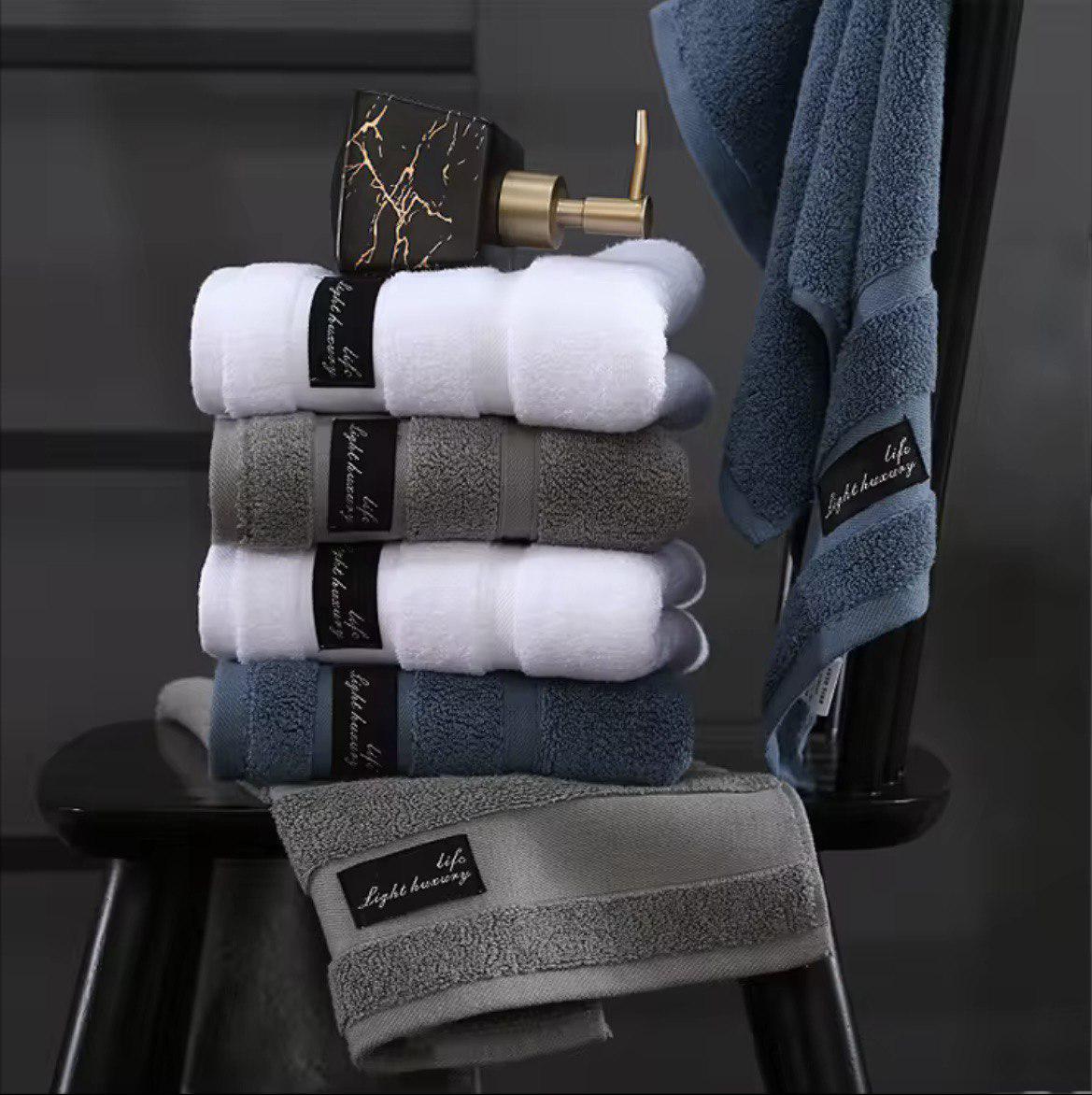 Набор полотенец Home Cosiness 2в1 140х70 см/74х34 см Серый (NR2in1BathGrayCosy) - фото 4 Набор полотенец Home Cosiness 2в1 140х70 см/74х34 см Серый (NR2in1BathGrayCosy) - фото 4