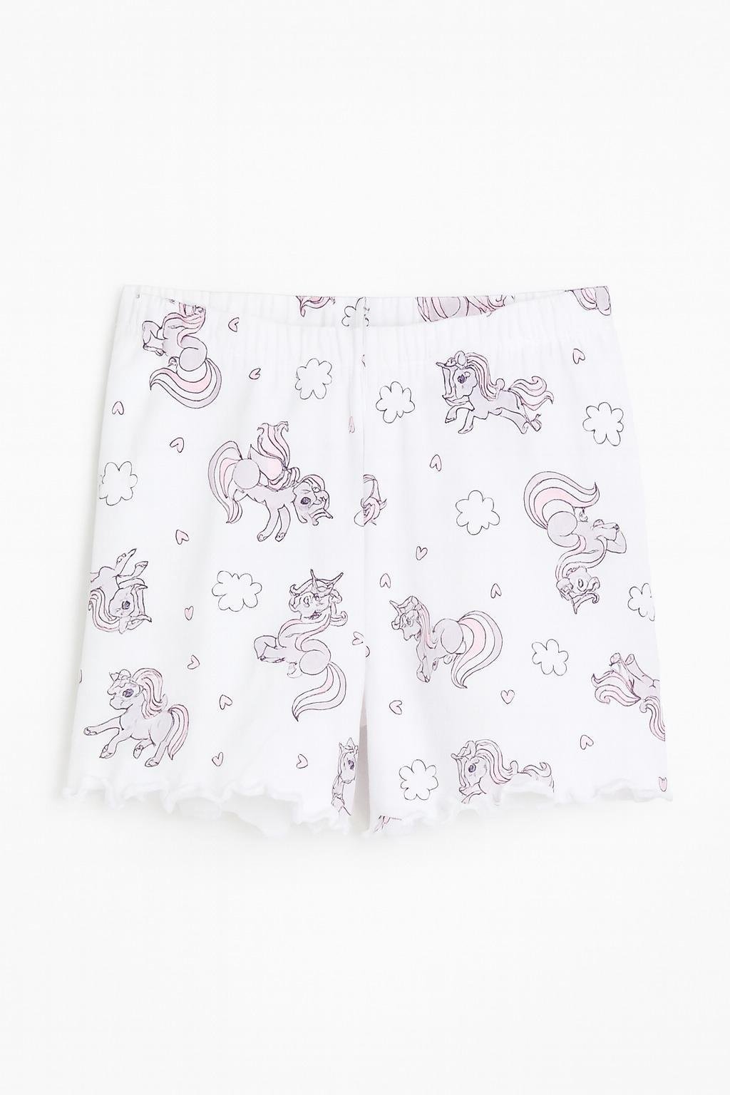 Шорты Единороги 122-128 см Белый (1129260АВ)