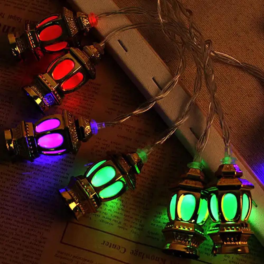 Гирлянда светодиодная Фонарики 20 LED 5 м и переходник 220V IP44 Мультиколор