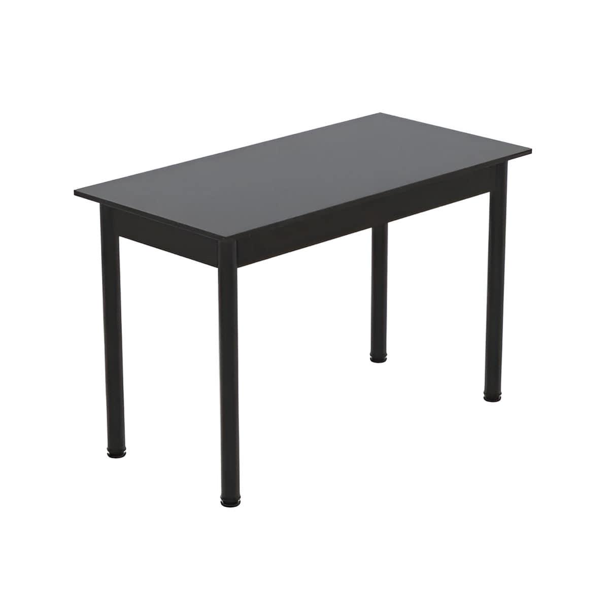 Обеденный стол Ferrum-decor Бенита ДСП 16 мм 75x120x80 см Черный/Сосна Кембра (FRD-105704)