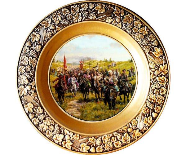 Тарелка подвесная Казацкий поход 22 см