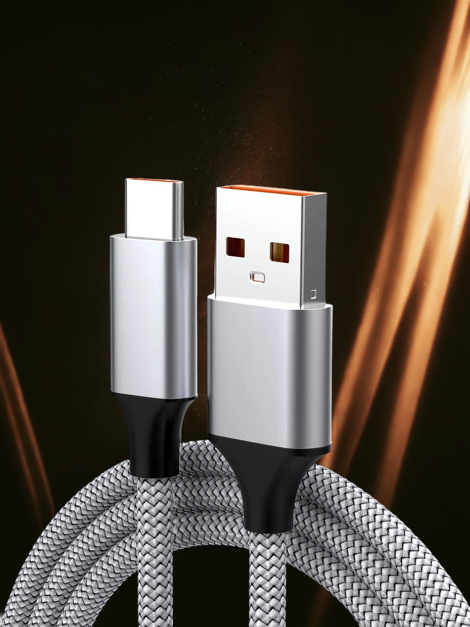 Кабель для швидкої зарядки GDragon Tech USB/Type-C нейлонове оплетення 3 м 120W 6A 480 Мбіт/с (10_1_3m_1) - фото 6 Кабель для швидкої зарядки GDragon Tech USB/Type-C нейлонове оплетення 3 м 120W 6A 480 Мбіт/с (10_1_3m_1) - фото 6