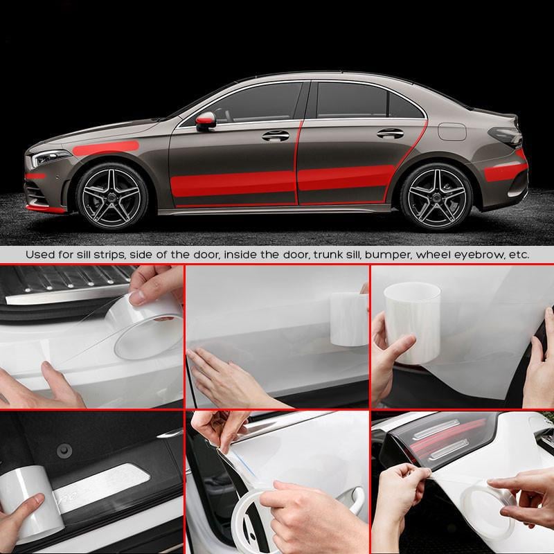 Бронепленка защитная для автомобильных порогов и кузова 5 м х 100 мм (13535035) - фото 10