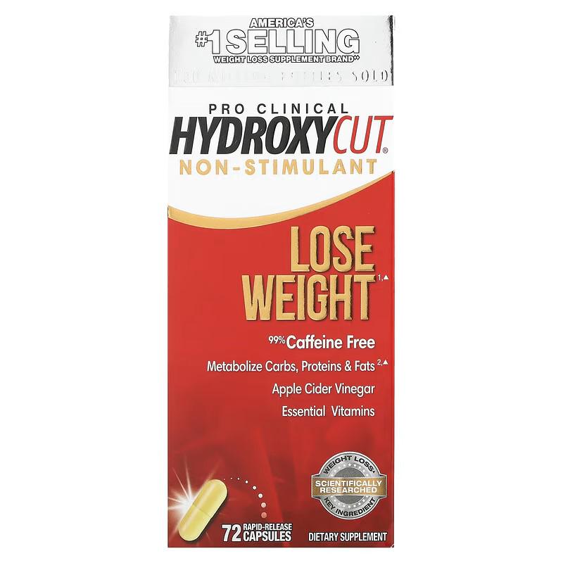 Жиросжигатель Hydroxycut Pro Clinical Non-Stimulant 72 Rapid-Release капс.
