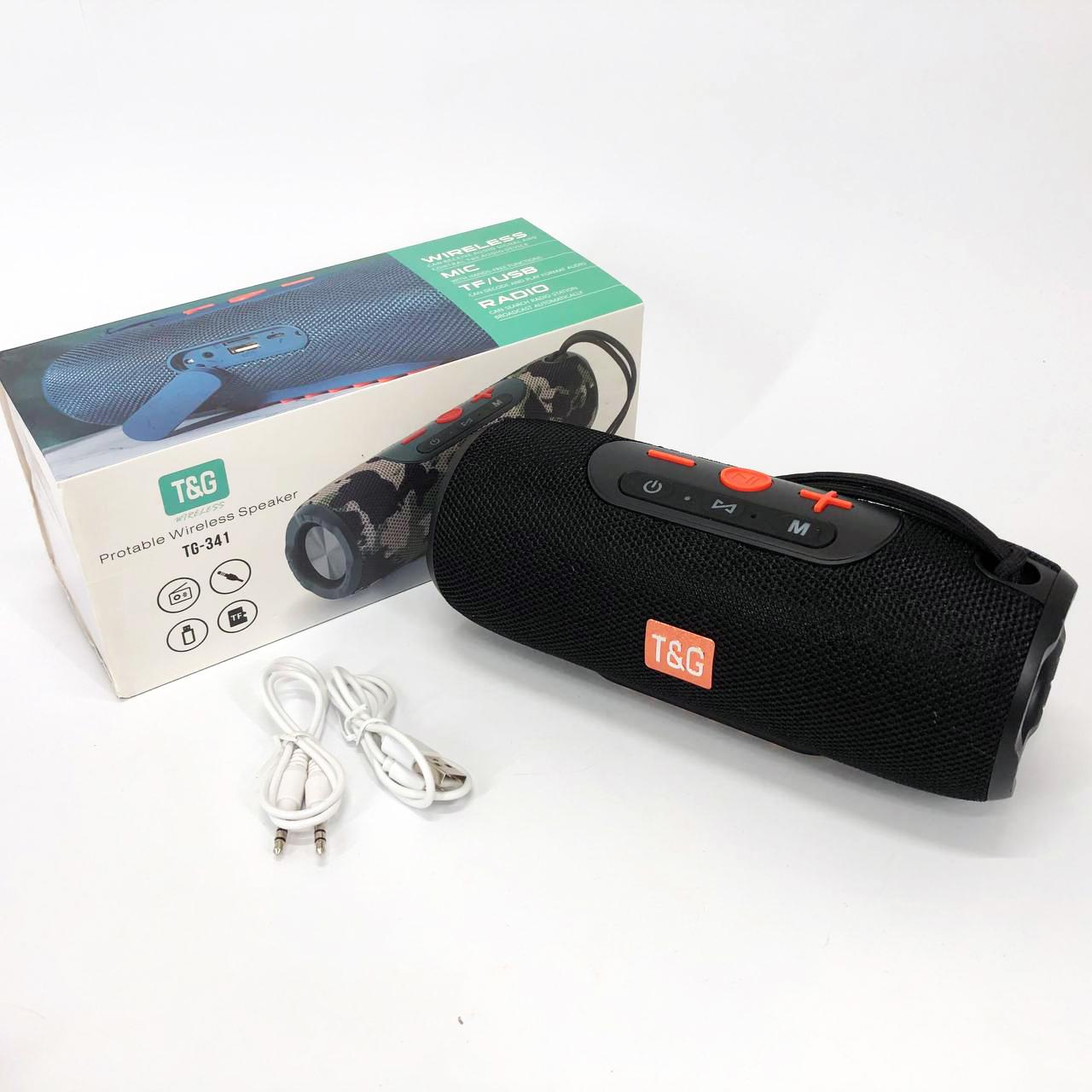 Портативна колонка Bluetooth TG341 зі шнурком Чорний - фото 7 Портативна колонка Bluetooth TG341 зі шнурком Чорний - фото 7