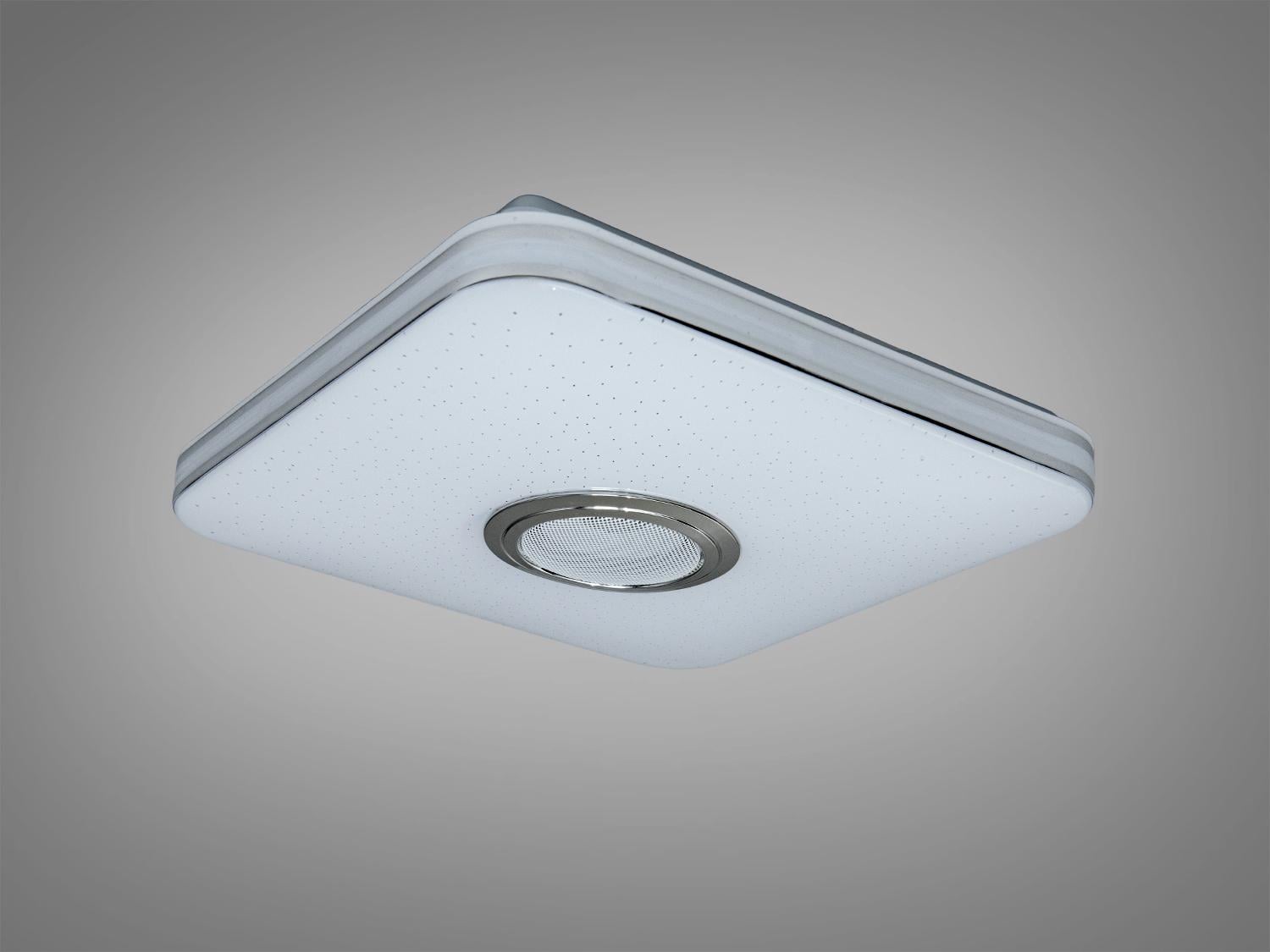 Люстра смарт LED RGB/Bluetooth/TUYA/пульт 45 Вт Белый (DB-8501A/280x280RGB/MP3/T)