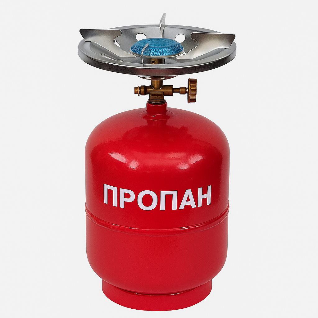 Баллон газовый с горелкой 12 л Красный (1894105752)