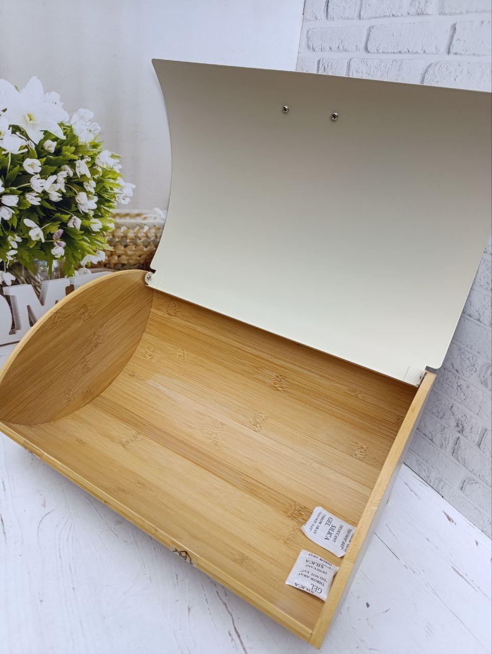 Хлібниця Maestro 13,3х25х36,5 см Бежевий (MR-1775-Ivory) - фото 3 Хлібниця Maestro 13,3х25х36,5 см Бежевий (MR-1775-Ivory) - фото 3