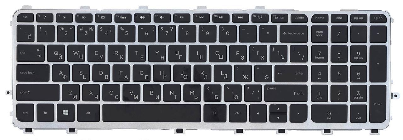 Клавіатура для ноутбука HP Envy TouchSmart 15-j051 з підсвічуванням клавіш матова (720244-251)