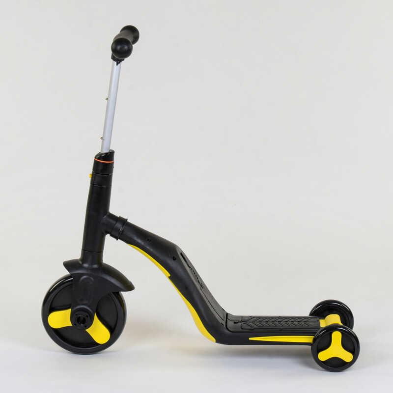 Самокат дитячий Best Scooter 3в1 з PU колесами світло/музика Yellow (80453) - фото 5