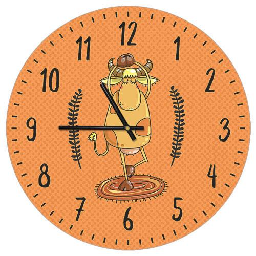 Часы настенные круглые Presentville Люблю друзей авокадо и когда в голове полный дзен 36 см (CHR P 21NG004) TM