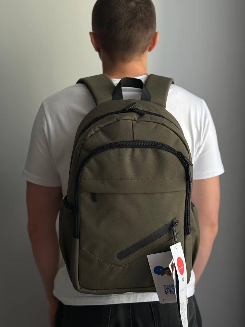 Рюкзак для ноутбука Bagland Cyclone чоловічий 21 л Хакі (11111)