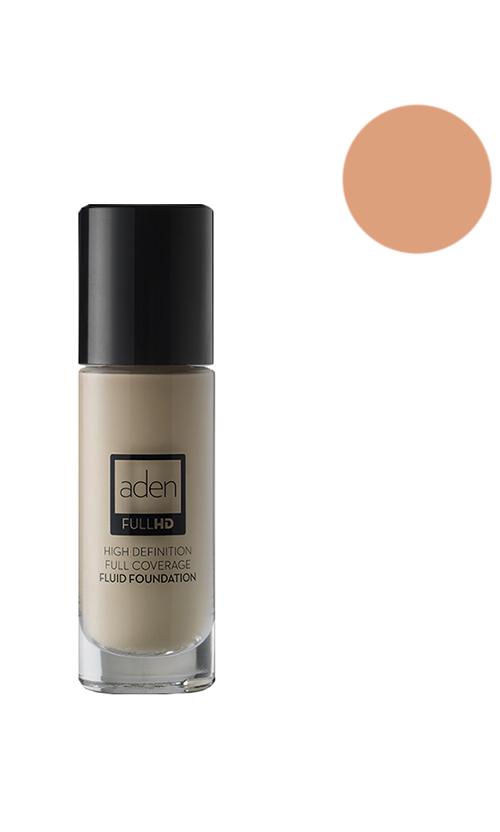 Тональний флюїд Aden Cosmetics High Definition Fluid Foundation HD03 beige (32551) - фото 1