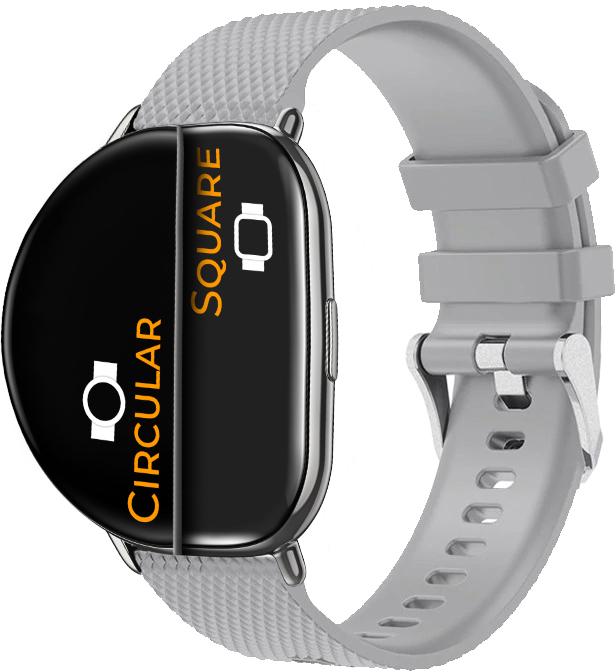 Ремешок Correa для ZEPP E Square/Circular Grey (26340-33)