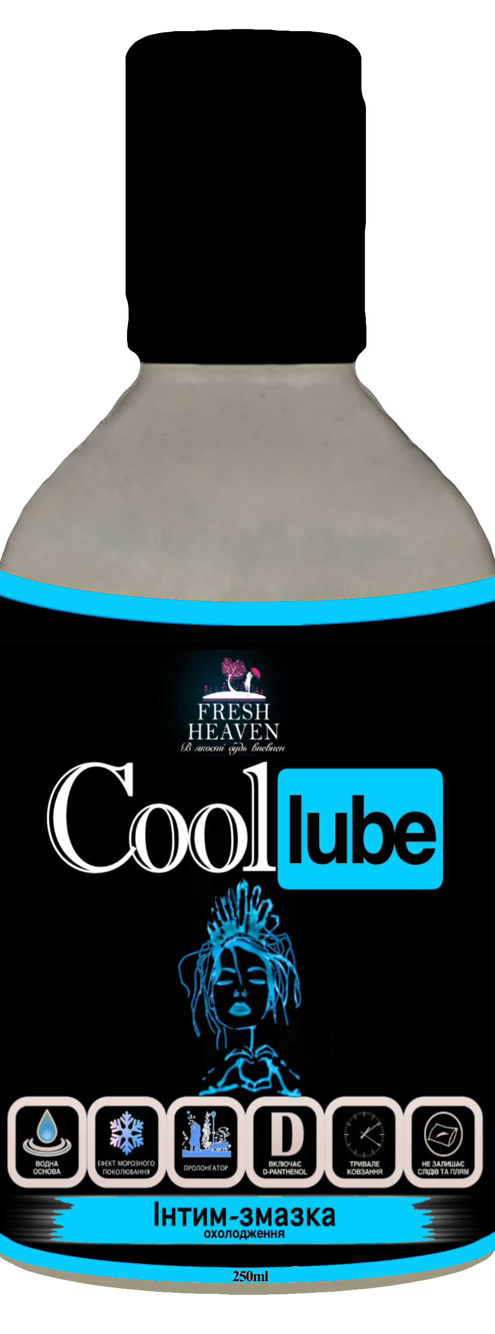 Інтим-змазка охолоджуюча Fresh Heaven Cool Lube Travel 250 мл (21800024)