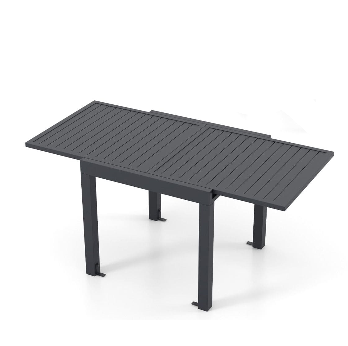 Садовый стол Costway 80/160х80х75 см Серый (COSTWAY-01380)