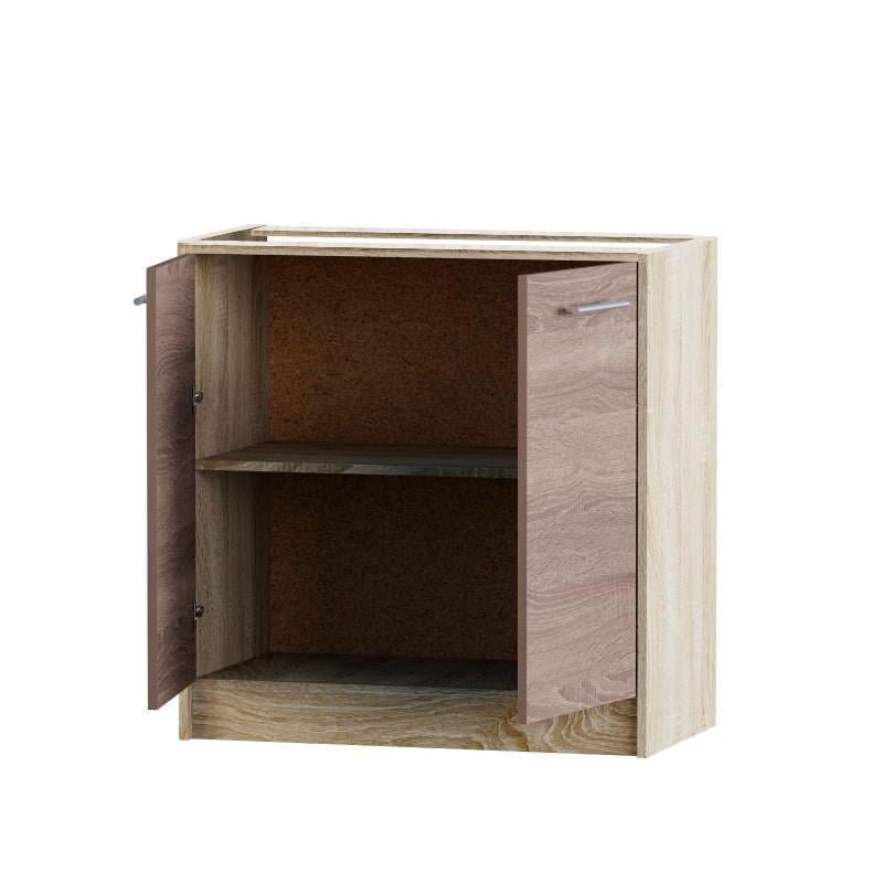 Модуль кухонный нижний Эверест Эко 800 без столешницы 80х46х82 см Дуб сонома/Трюфель (DTM-2834) - фото 2