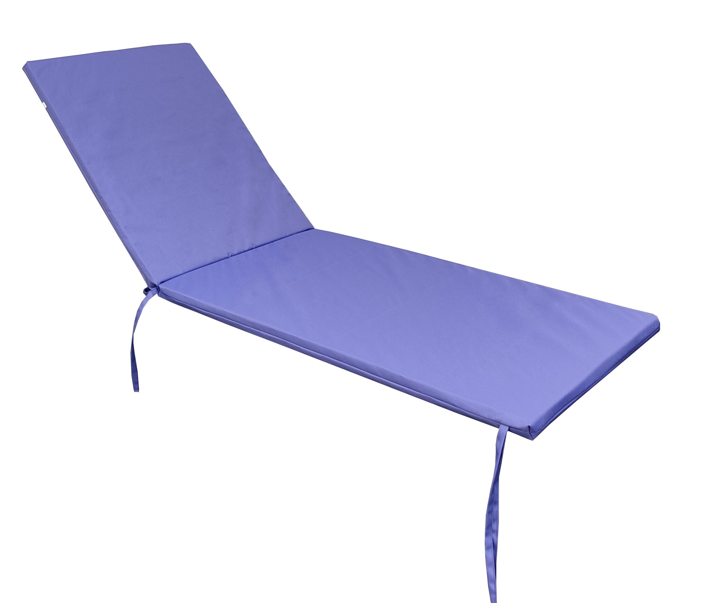 Матрас для шезлонга eGarden RIO 195x58x4 см Сиреневый (5741) - фото 1 Матрас для шезлонга eGarden RIO 195x58x4 см Сиреневый (5741) - фото 1