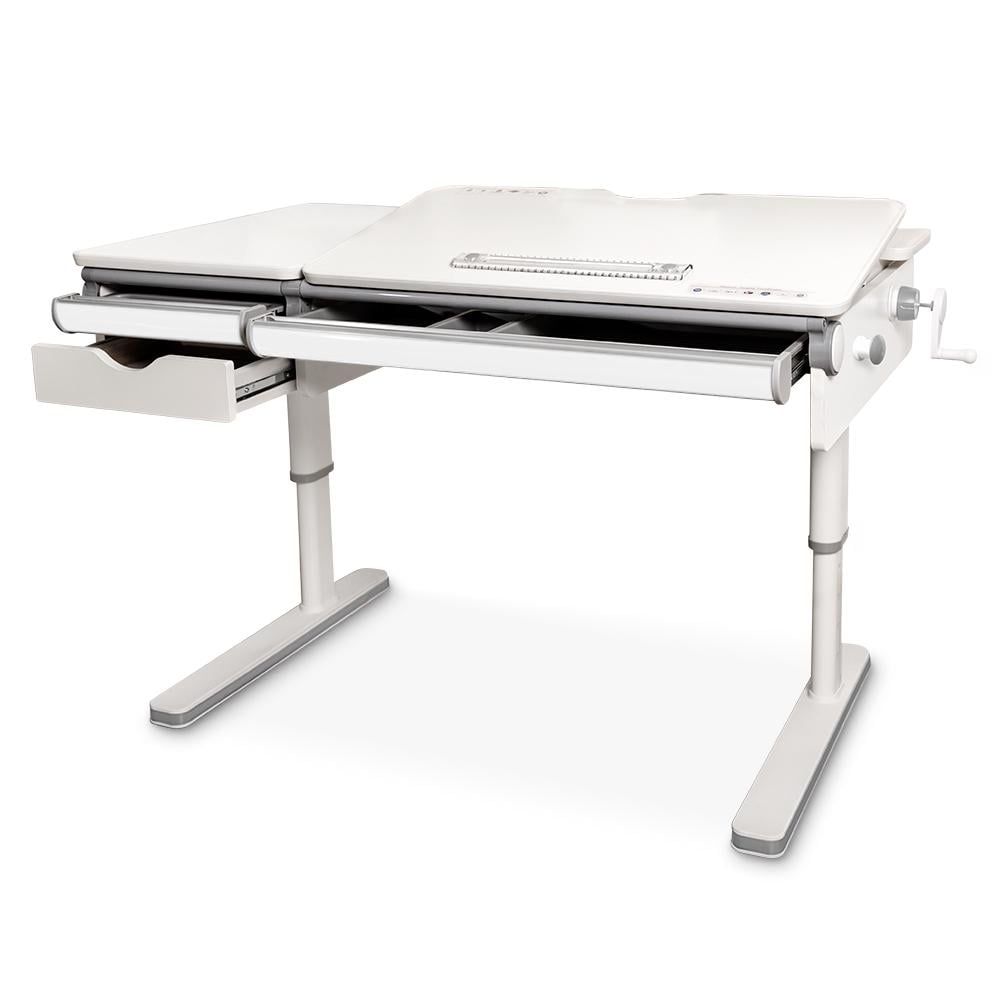 Шкільна ергономічна дитяча парта трансформер Mealux Montreal Multicolor Lite Білий (BD-670 W/MC Lite) - фото 1 Шкільна ергономічна дитяча парта трансформер Mealux Montreal Multicolor Lite Білий (BD-670 W/MC Lite) - фото 1