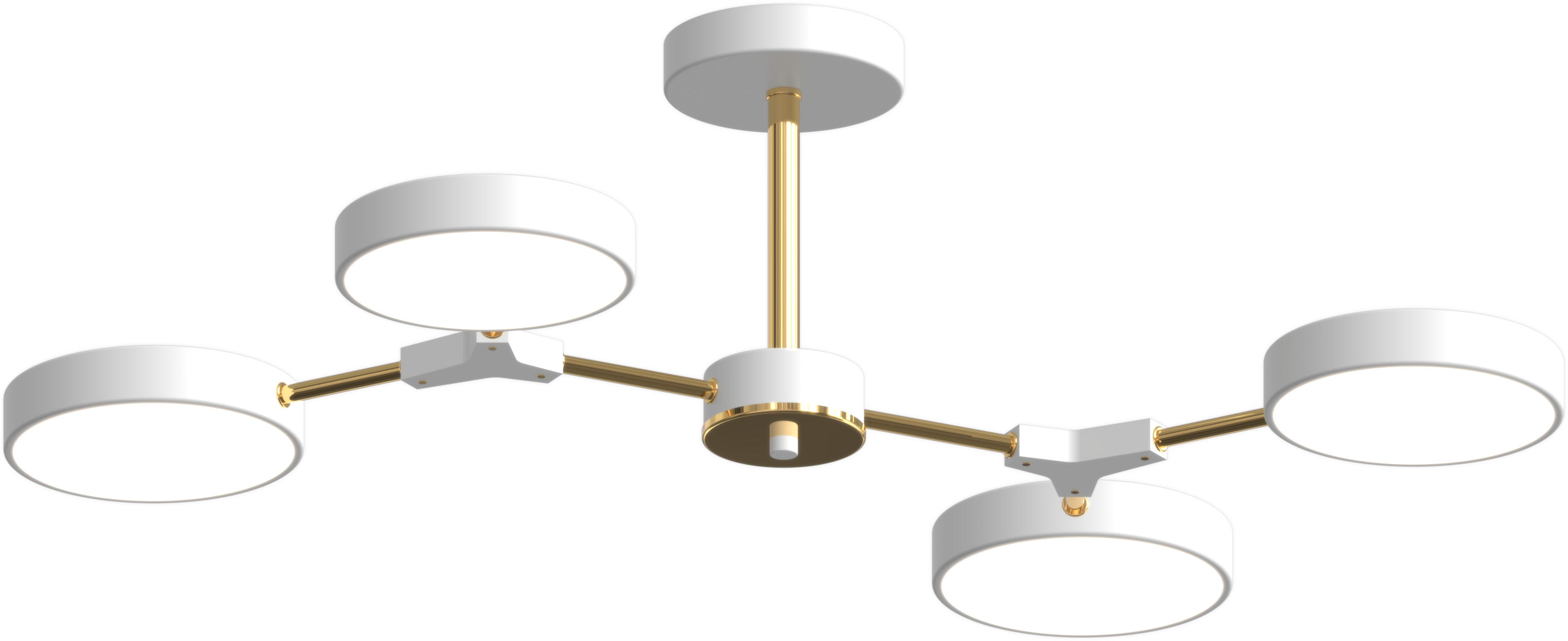 Люстра светодиодная акриловая Sirius B X13246/4 WT+FGD Белый (000041528)