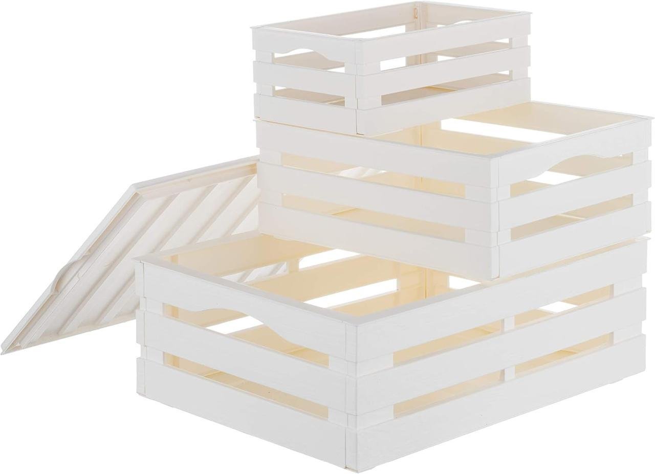 Набір ящиків для зберігання Tina Tris Молочний (3992)