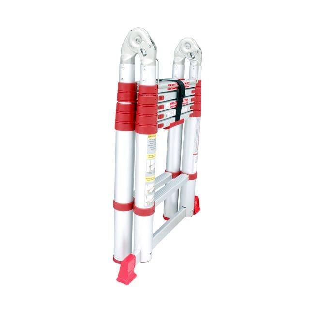 Лестница алюминиевая Intertool LT-3039 телескопическая раскладная 12 3,78 м (9253907)