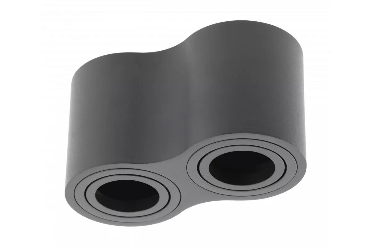 Потолочный светильник спот GTV AVEIRO DUO BIS IP20 двойной круглый Черный