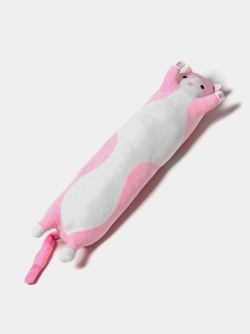 Игрушка мягкая плюшевая Кот Батон обнимашка 150 см Розовый (4036/1)