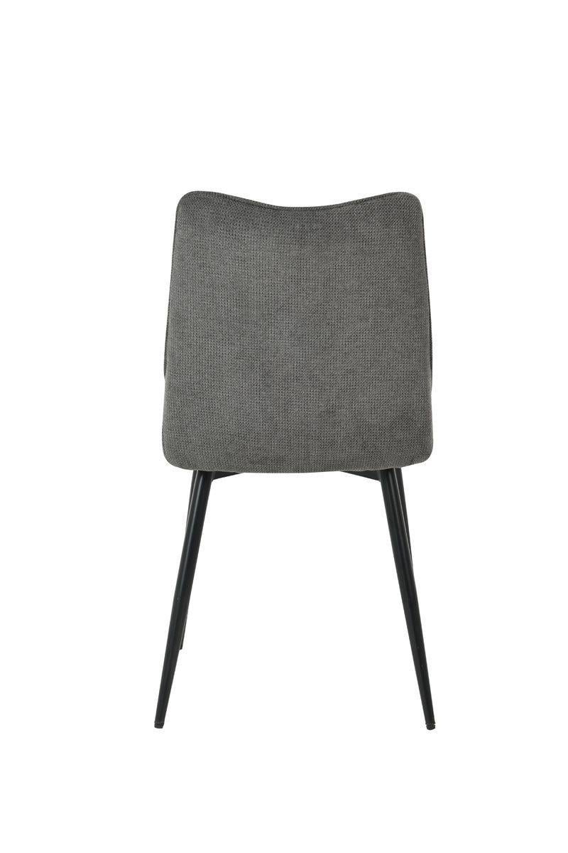 Стілець тканинний для вітальні Intarsio JUSTIN Темно-сірий - фото 3 Стілець тканинний для вітальні Intarsio JUSTIN Темно-сірий - фото 3