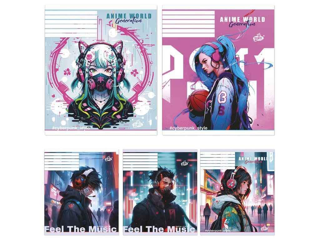 Тетрадь в линию Бріск 36 л. 20 шт. ТВ-7 №2413 Свианиме (1065716)