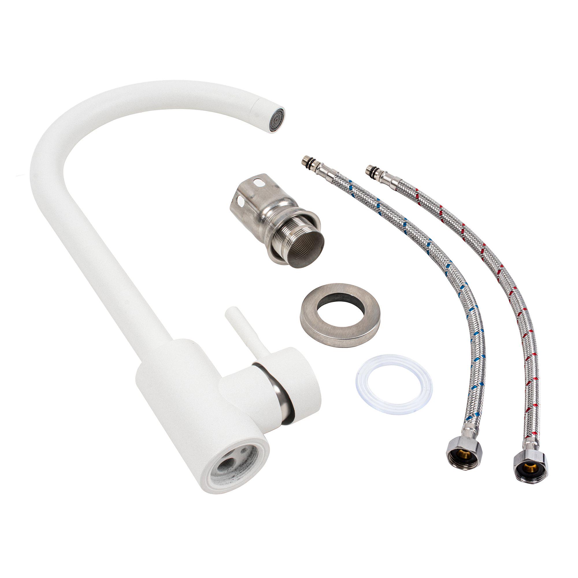 Змішувач Platinum 56 B NESP 3008 А Білий - фото 2