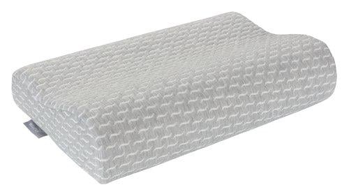 Подушка анатомическая из полиэстера 30x50x10/7 см Серый