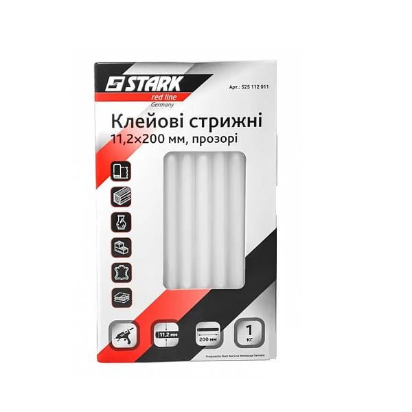 Клеевые стержни Stark 11,2x200 мм 1 кг Прозрачный (525112011)