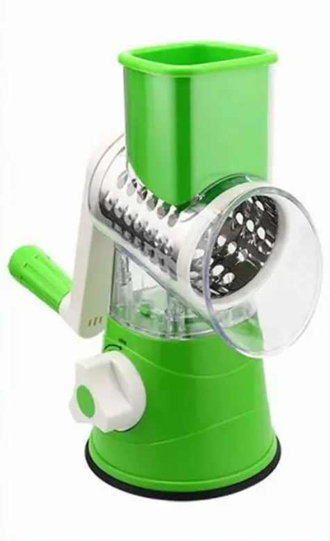 Овочерізка для овочів і фруктів Tabletop Drum Grater Kitchen Master Зелений
