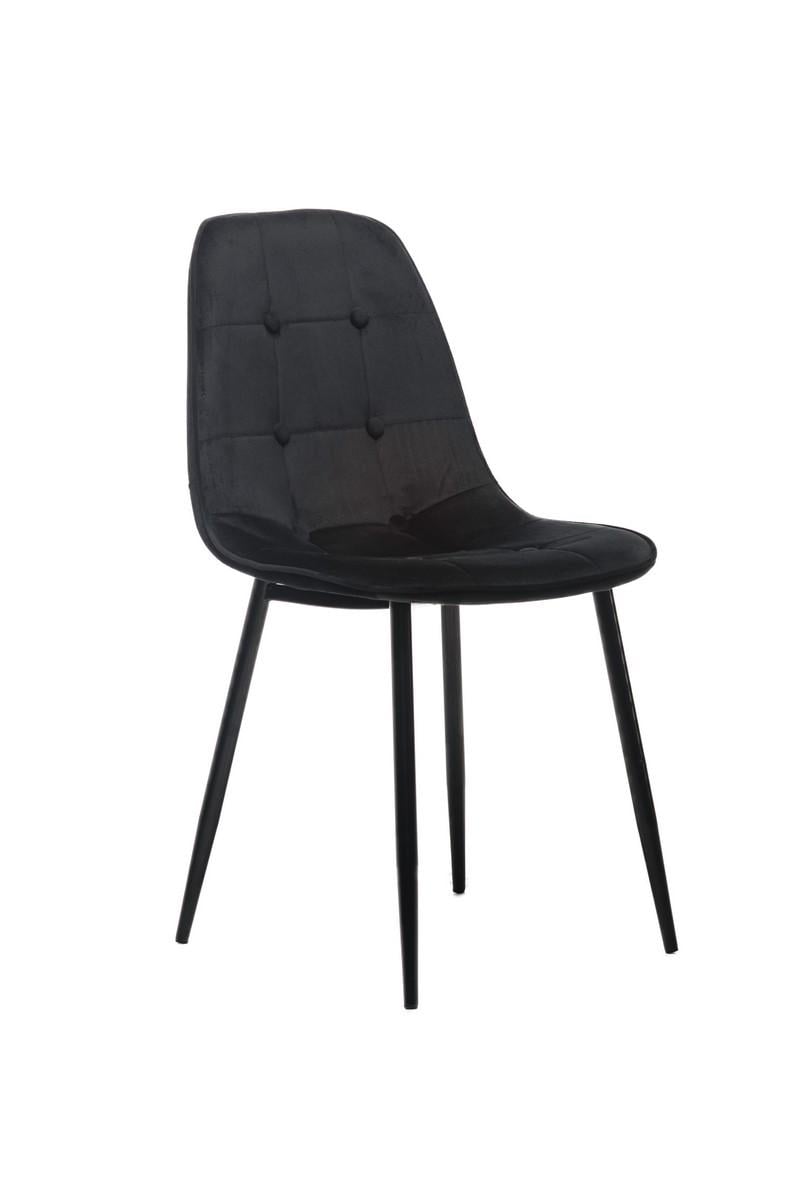 Стул обеденный Vetro Mebel M 01 3 ткань металл Черный (6939) Стул обеденный Vetro Mebel M 01 3 ткань металл Черный (6939)