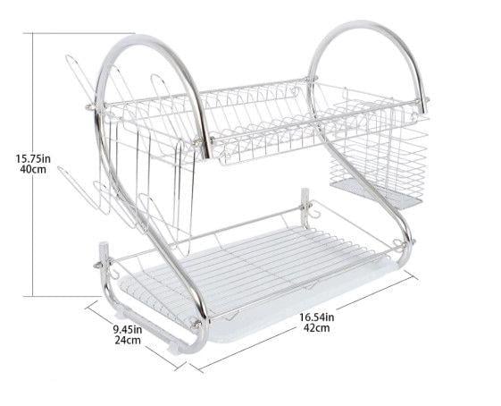 Сушарка для посуду Kitchen Storage Rack 40 см (ULT-3175509) - фото 5