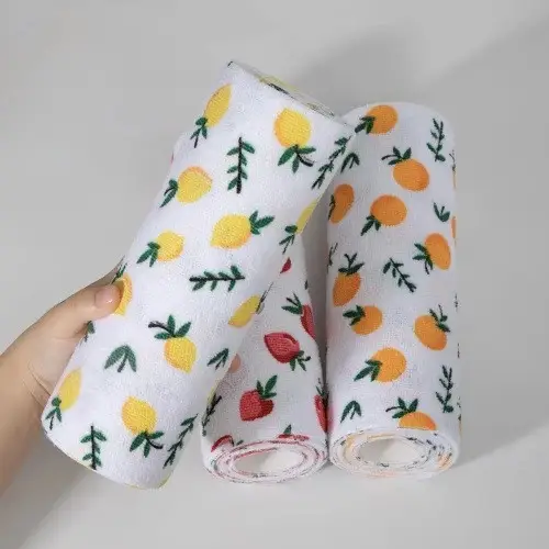 Полотенца для уборки отрывные Koloco микрофибра в рулоне 20 шт. 25х25 см Разноцветный - фото 2 Полотенца для уборки отрывные Koloco микрофибра в рулоне 20 шт. 25х25 см Разноцветный - фото 2