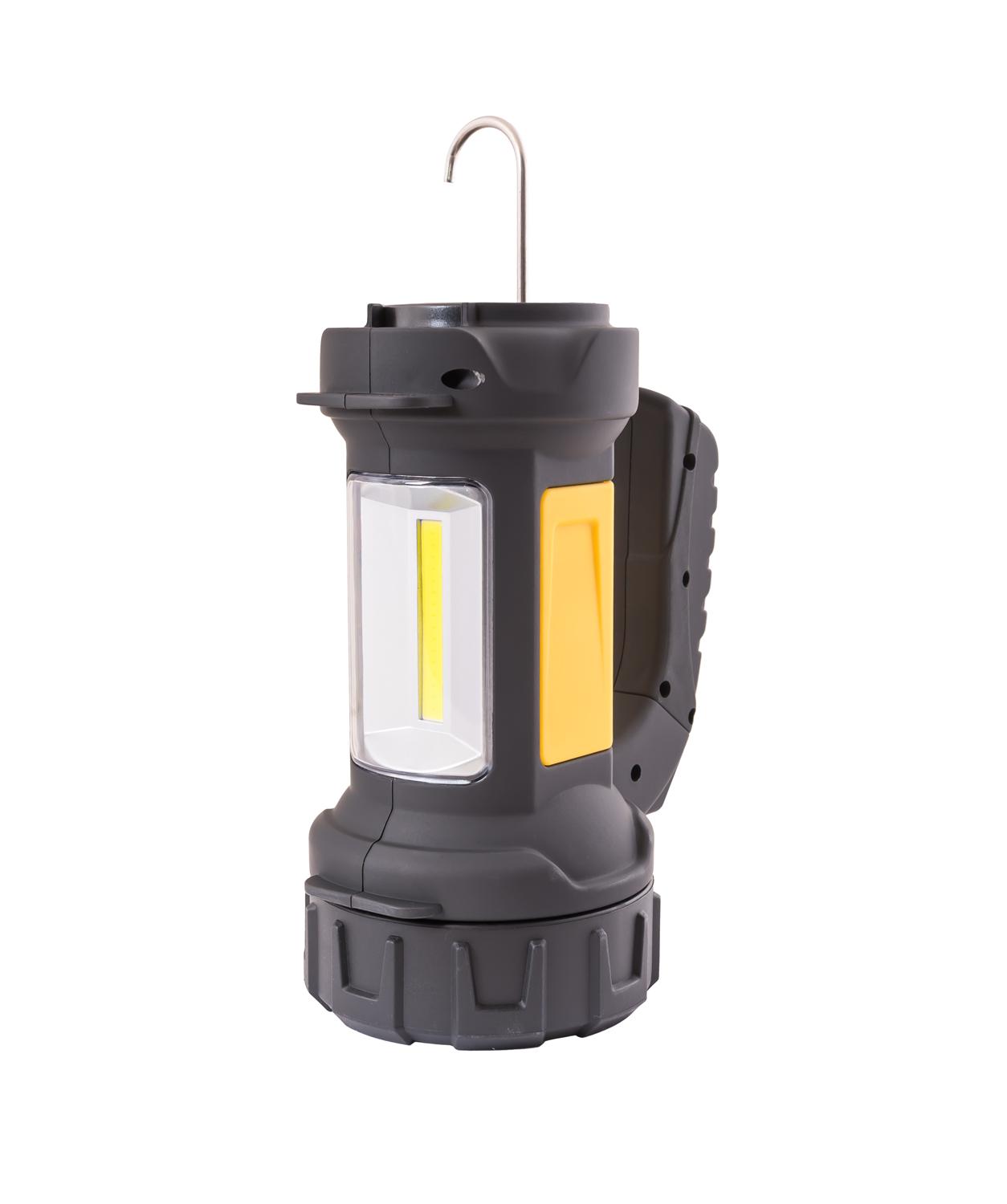 Ліхтар MasterTool тип LED з ручкою 360° 4 режими Cree + Cob 4xAA 2в1 180х94х143 мм (94-0804) - фото 2
