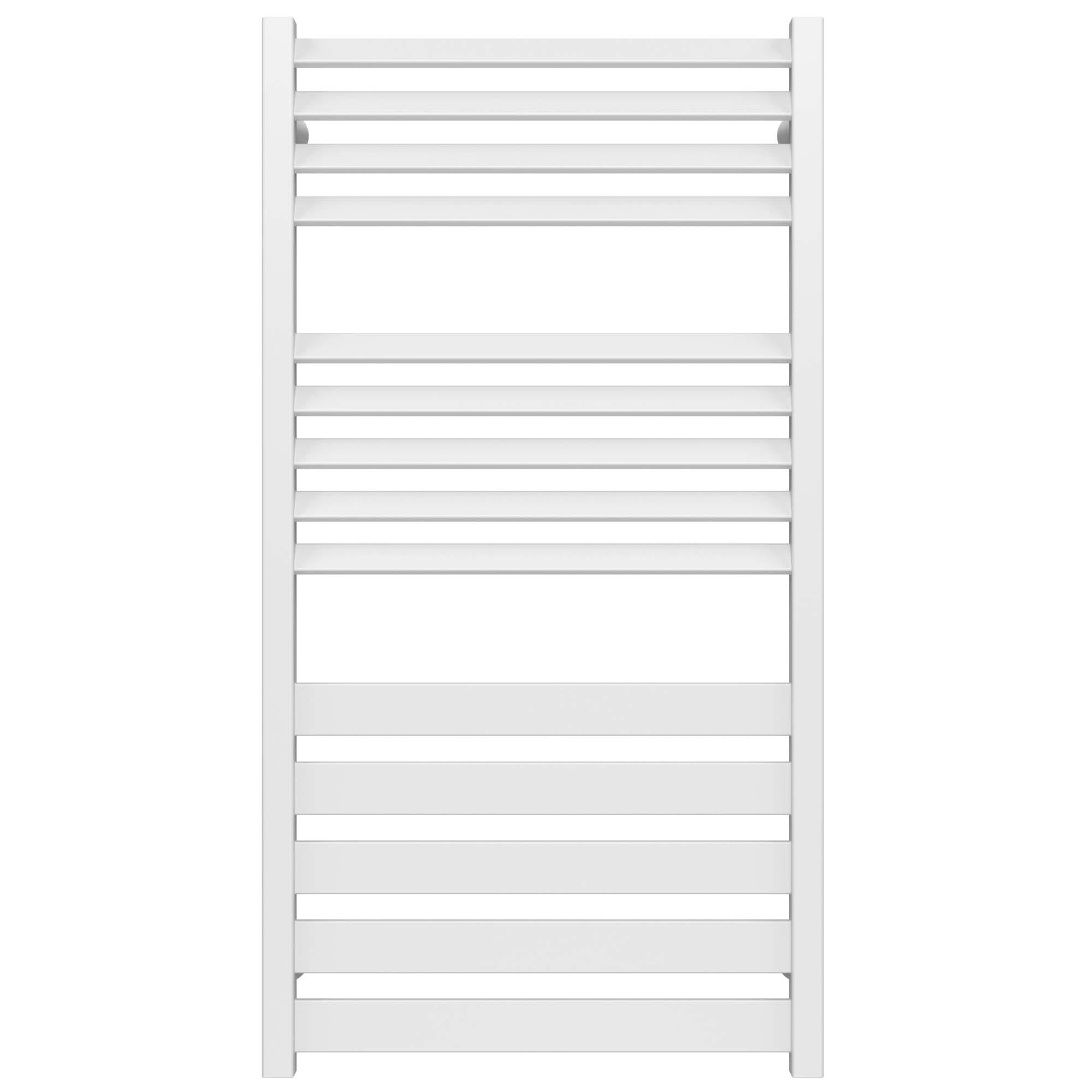 Полотенцесушитель водяной Deffi Diamant П14 боковое правое подключение нержавеющая сталь 500х1000 мм Белый (A.DT.100.50.14.WC)