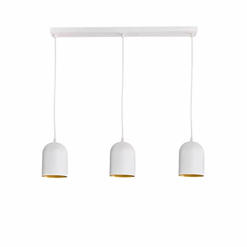 Люстра подвесная лофт Atmolight Lille WhiteM/Gold C120-660-3/1581 на три лампы Белый/Золото